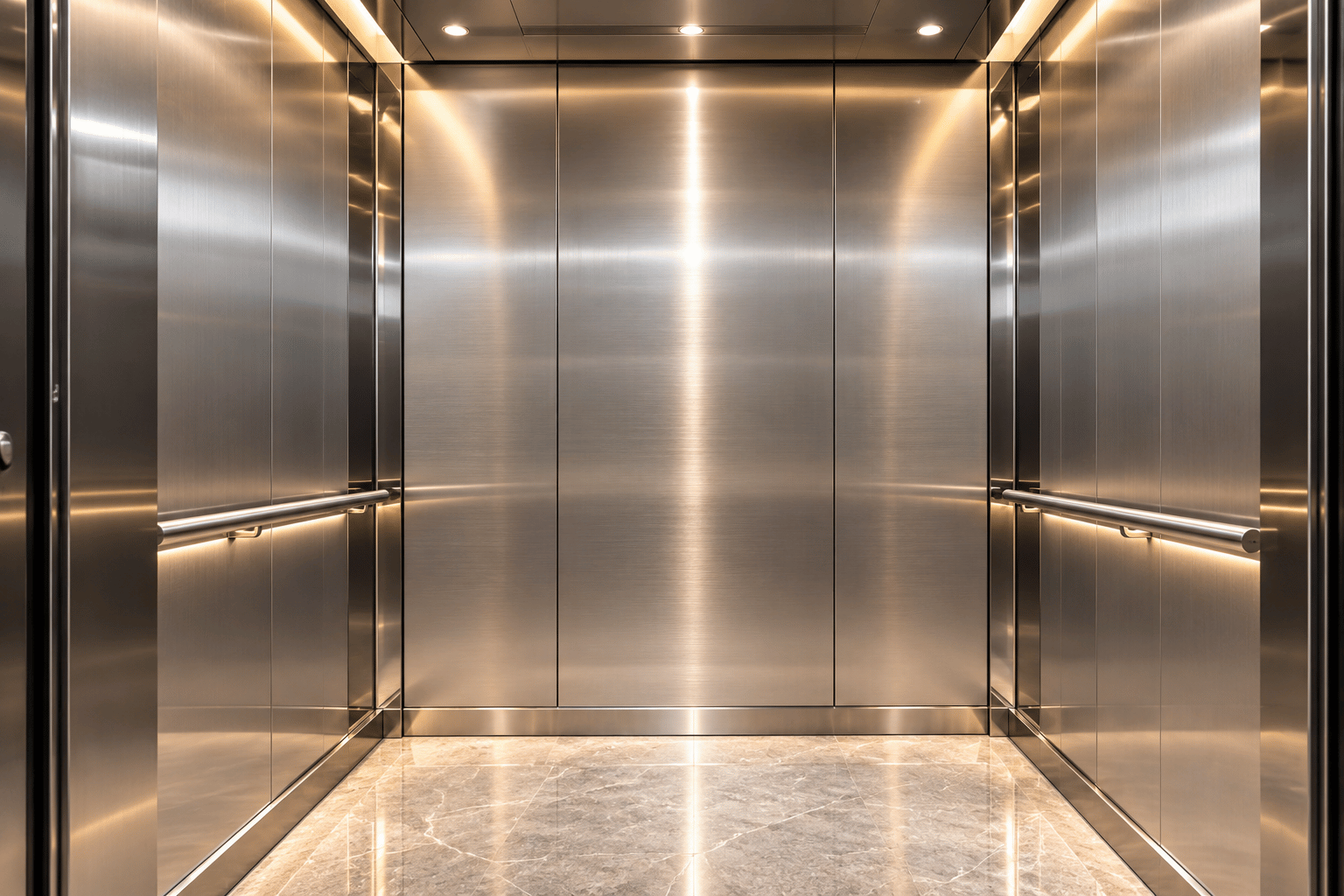 Ascenseur-inox-tole-brossé
